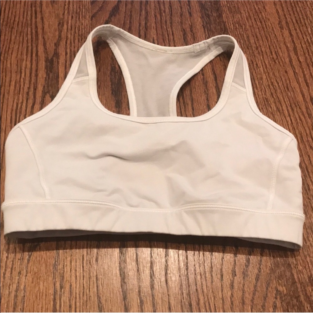 Lululemon white sport bra